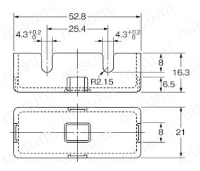 Terminal protection cover AP type AP-A outline drawing