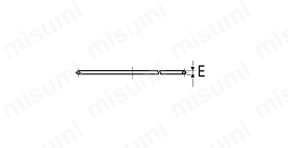回転フランジ（ISO-MF フランジタイプ）の側面図