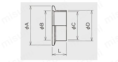 NWフランジシリーズ NWショートフランジ 寸法図（TYPE：a）