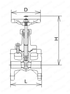 M20KFS-20 | マレブルバルブ 20Kタイプ 仕切弁 フランジ形 B・Bタイプ | 日立金属（旧日立バルブ） | MISUMI(ミスミ)