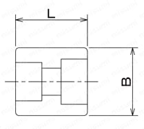 高圧用 さし込み継手 SW CR/レジューサー 外形図