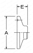 ゼットサニタリー ミニブラインドヘルール (ZMFB) 外形図