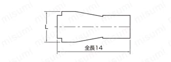 リリース真空ピンセット 適用カップ（パッド） 外形図3