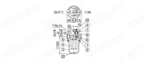 OF-100SVC オイルストレーナー Rc1/2×Rc1/2 | オンダ製作所 | MISUMI