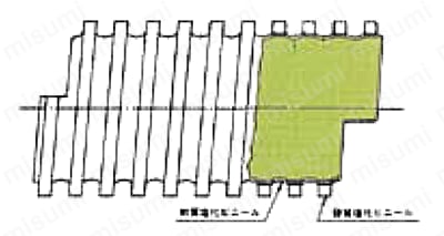 エアーダクトホース 外形図01