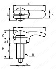 セーフティープランジャー TSP10 外形図