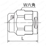 ダブルロックジョイント WJ6型 プラグ 外形図