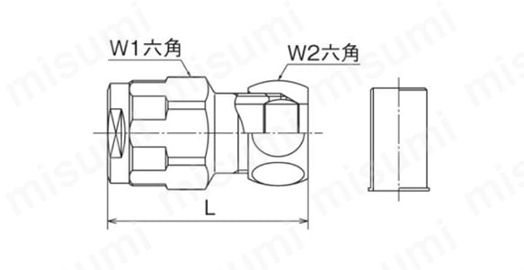 ダブルロックジョイント WJ35型 銅管変換アダプター