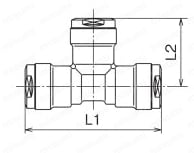 WT1-13-S | ダブルロックジョイント WT1型 チーズソケット 黄銅製