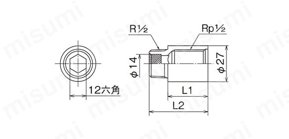 ■部に管端防食継手のコアが接続