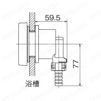 JS3Q-L14P | 循環口「循王」 無極性循環口 JS3Q型 風呂用ツイン JS3Q-L14P | 循環口「循王」 無極性循環口 JS3Q型 風呂用ツイン