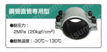 S40A | 鋼管兼用型（継手部・直管部） | 児玉工業 | ミスミ | 297-2662