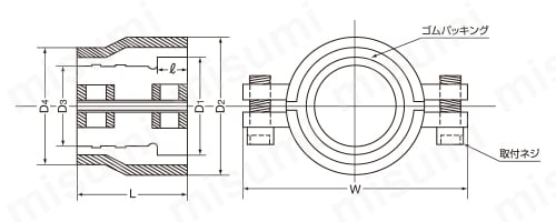 S50A | 鋼管兼用型（継手部・直管部） | 児玉工業 | ミスミ | 297-2671