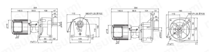 TMLCB2-02-20 | SG-P1 三相クラッチブレーキ付ギヤモータ | シグマー