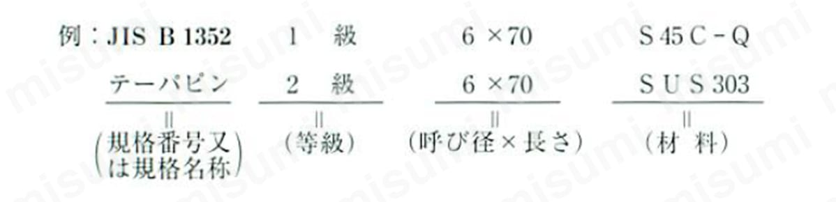 2ページ目)型番 | S45C-Q テーパピン | 姫野精工所 | MISUMI(ミスミ)