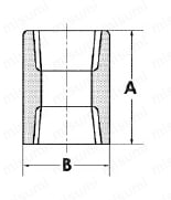 ステンレス鋼製捻込型 ソケット 外形図