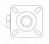 サイレントスムースキャスターII HJTS-SJ HJTSB-SJ 低床重荷重用双輪 製品仕様3