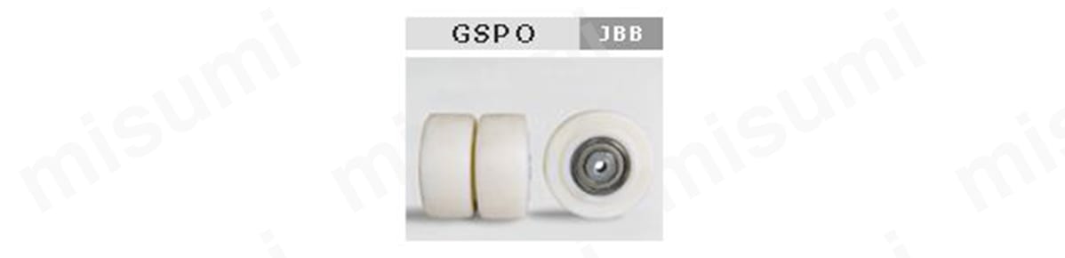 LSD-GSPO-80K 低床超重荷重用双輪キャスター LSD BSD（Blickle／ブリックレ） シシクアドクライス  MISUMI(ミスミ)