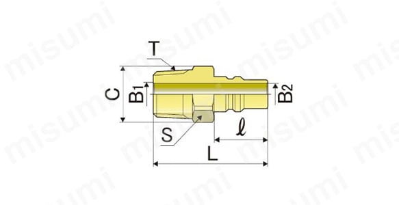 CKC01PM2 | クイックカップリング KC TYPE プラグPM | 長堀工業 CKC01PM2 | クイックカップリング KC TYPE プラグPM | 長堀工業