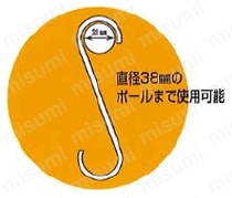ファンシーSフックツイスト（JANコードシール付き） 使用方法図