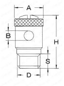 注油器シリーズ テールスカップ 外形図