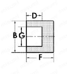 炭素鋼製差込溶接型 キャップ 外形図