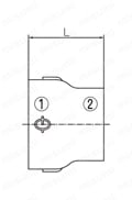 ZD継手 白品 径違いソケット RS外形図