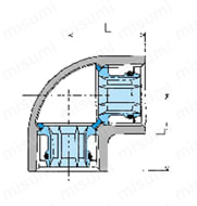 管端防食継手 RCF-K型 標準品 エルボ 外形図