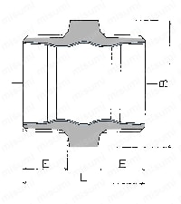管端防食継手 RCF-K型 標準品 ニップル Alt:外形図01