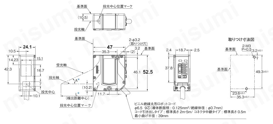 型番 | アンプ内蔵CMOSレーザセンサ 【ZX0】 | オムロン | MISUMI(ミスミ)