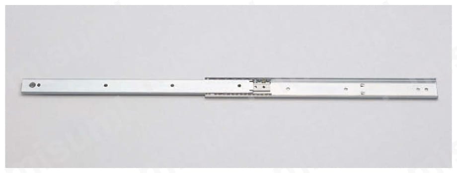 スライドレール 軽荷重 3/4トラベル 203（光沢クロメート処理）:関連画像