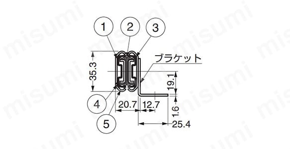 スライドレール 中荷重 フルトラベル 301-1930:関連画像