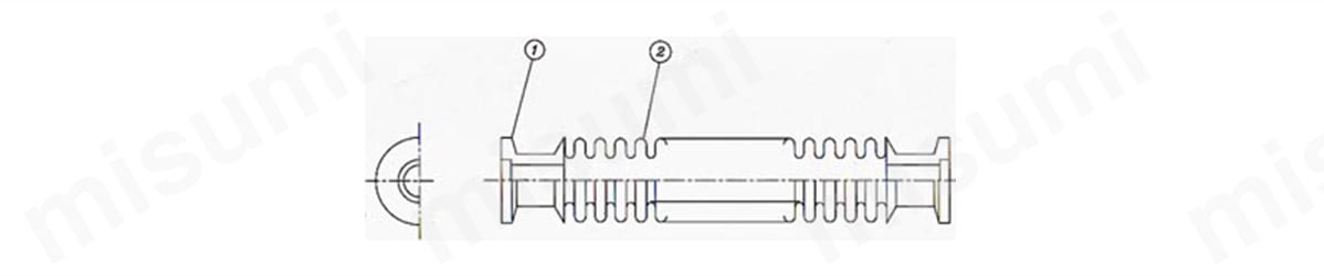 フランジ:SUS304、SUS316L
