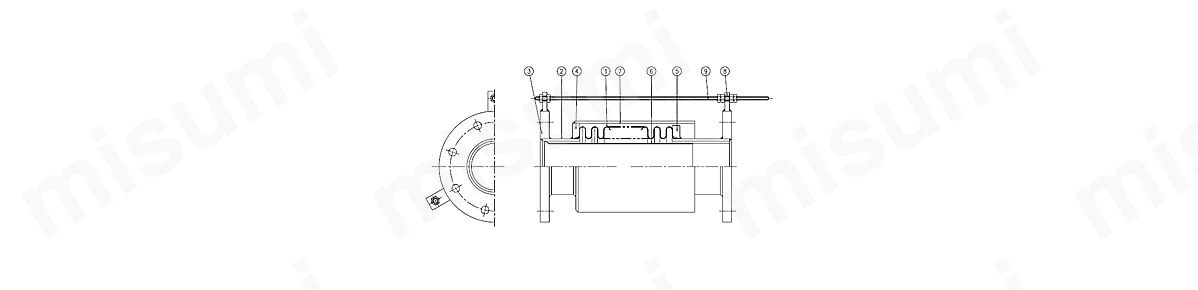 NK-7500の材質説明図