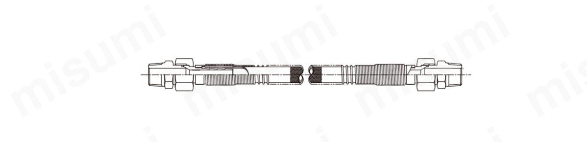 NK-FJS-B/ストレートチューブの材質説明図