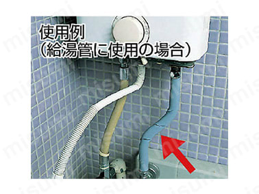 使用例（給湯管に使用の場合）