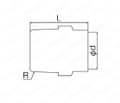 銅管継手 給湯用銅管継手 銅管外ネジアダプタ 外形図