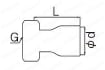 給湯用銅管継手 ソケットアダプタ 外形図01