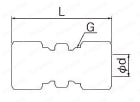 給湯用銅管継手 用火なし継手 外形図01