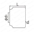 銅管継手 フレアー式銅管用継手（冷媒対応品） フレアー式ナット 外形図