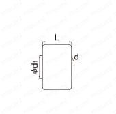 銅管継手 ソロバン玉リング式銅管用継手 ソロバン玉ナット 外形図