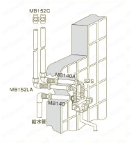パイプ・継手・配管用副資材 ポリエチレン管用 MBソーラーニップル 使用例