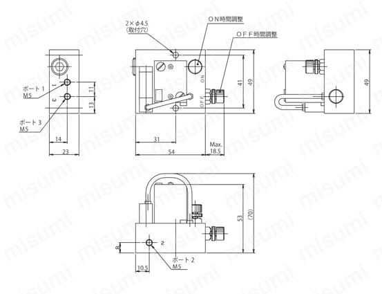 ASV13000-AA-25A | エアセービングユニット ASC／ASV／ASOシリーズ