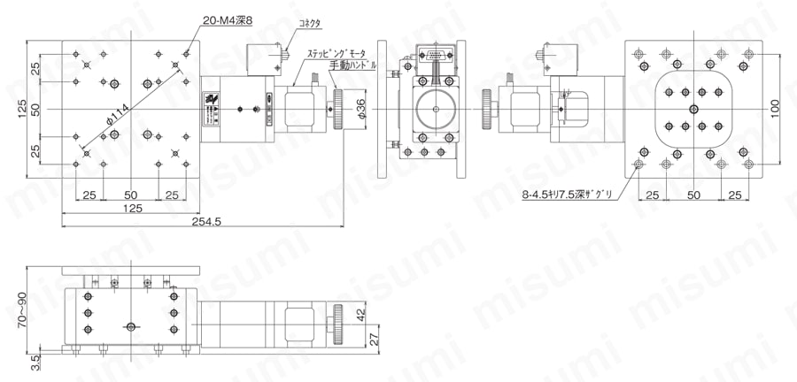 ALV-901-HP | Z昇降ステージ（自動ステージ） | 中央精機 | MISUMI(ミスミ)
