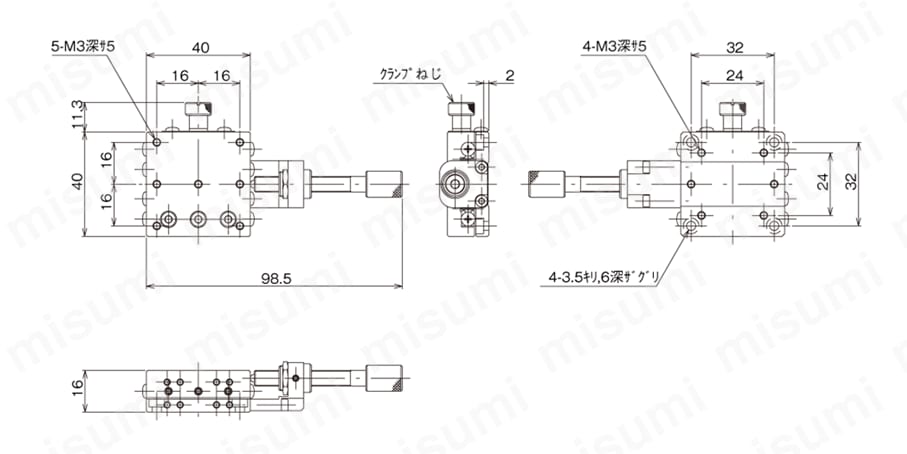 LS-7042-C1 | ハイグレードXステージ（手動ステージ） | 中央精機