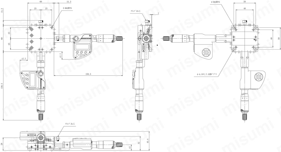 LD-6042-C1 | ハイグレードXYステージ（手動ステージ） | 中央精機