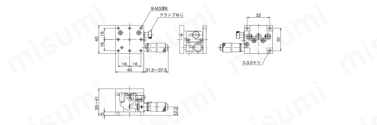LV-6042-7 | ハイグレードZ昇降ステージ（手動ステージ） | 中央精機