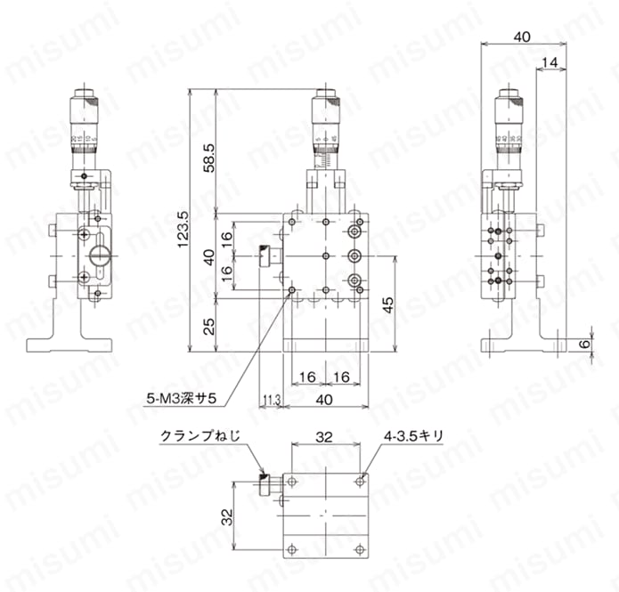 LZ-4042-C1 | ハイグレードZステージ（手動ステージ） | 中央精機