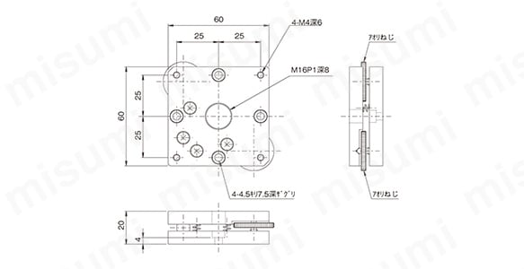 TD-604の寸法図