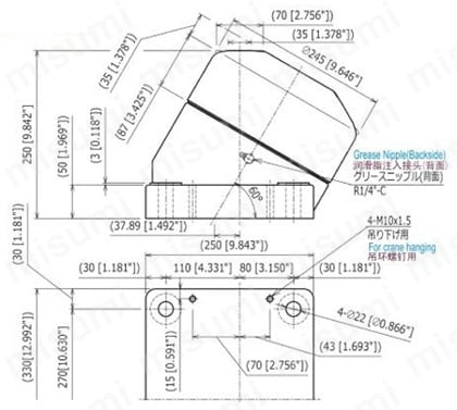 SW型特殊車輪 SW-I型（ツバナシ） | 井口機工製作所 | MISUMI(ミスミ)